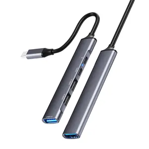 Schlussverkauf Mini 5 in 1 USB 3.0 Hub 65 W PD-Ladung 3 USB-Anschluss Typ C zu USB-Anschluss für MacBook Pro Air Laptop