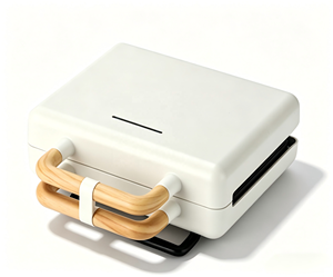 Machine à gaufres et grill portable 3-<span class=keywords><strong>en</strong></span>-<span class=keywords><strong>1</strong></span> détachable, style nordique rétro, certifiée CE GS RoHS LFGB ETL, pour <span class=keywords><strong>2</strong></span> tranches individuelles - Product Image 6