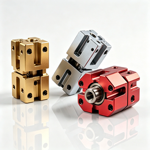 อุปกรณ์เชื่อมต่อแบบเอ็กเซนทริคที่ผลิตด้วยเครื่อง CNC อุปกรณ์อัตโนมัติ อะแดปเตอร์ยึด อุปกรณ์เสริมอะลูมิเนียมที่มีความแม่นยำสูง ชิ้นส่วนเครื่องจักรกล - Product Image 3