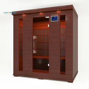 Desain baru 2 orang Sauna inframerah dalam ruangan untuk kesehatan dan kebugaran