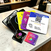 Tarjeta Inteligente RFID NFC de Resina Epoxi/PVC con Chips N215/N216/N213 de 13.56MHz, Mini Etiqueta con Código QR, Tarjeta de Pago para Negocios, Impermeable