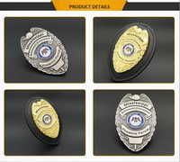 Badge de sécurité personnalisé en métal pour agent de sécurité privé, porte-badge d'enquête pour flic, DEA, pompier, chaplain, badge de sécurité sur mesure