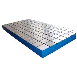 Tスロットベースプレート 耐久性と安定性 精密鋳鉄テーブル CNC加工 ブルー 溶接はんだ付けステーション ベアリング HT300 - Product Image 6