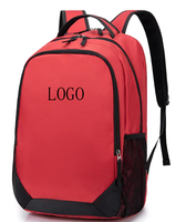 Sac à dos imperméable simple avec logo personnalisé, léger, résistant à l'usure, avec compartiment indépendant pour ordinateur portable