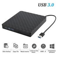 Unidad de DVD-ROM USB 3.0 con Diseño de Diamante, Lector de Discos CD ROM Externo Delgado para PC de Escritorio, Laptop, Tablet, Reproductor de DVD en Promoción