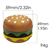 Broyeur à herbes 4 couches en alliage de zinc avec coque en silicone, broyeur manuel d'épices pour tabac, accessoires de fumage, logo personnalisé