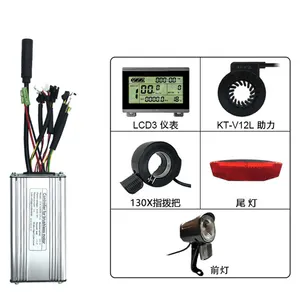 Piezas de repuesto para patinete eléctrico MAXFORD, Kit de controlador KT 25A para motor de bicicleta eléctrica de 36V/48V 500W/750W con pantalla colorida LCD3