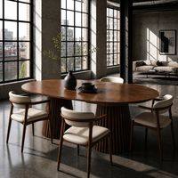 Table extensible en chêne de qualité supérieure, surface anti-rayures, grande capacité d'accueil, meubles