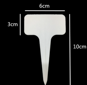 Étiquette de plante Jardinage Étiquette de plante en forme de T Plaque d'identification de plante Plaque d'insertion de sol en plastique étanche - Product Image 3