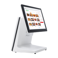 Terminal Punto de Venta Android con Pantalla Táctil Capacitiva de 10 Puntos, Pantalla Dual de 9.7 y 15.6 Pulgadas, WiFi, para Comercio Minorista, Restaurantes y Hospitales