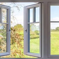 Ventana Corredera de Aluminio Impermeable, Ventana Corredera con Marco de Aluminio Antirrobo