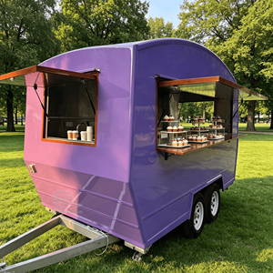 Hot Dog Vending Cart Multifunction Food <b>Trailer</b> Business Food Cart Mobile Food Cart <b>Trailer</b> Customized Size Street Food Truck - Product Image 1