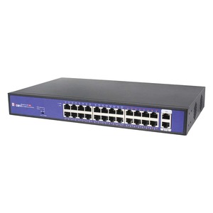 Switch PoE non géré 24 ports GE POE+2 ports GE 10/100/1000 Mbps, pour montage en rack ou sur bureau, compatible AP sans fil, webcam, téléphone VoIP - Product Image 3