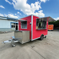 Chariot de restauration ambulante à 2 roues entièrement équipé avec friteuse, personnalisé pour la plage, directement du fabricant