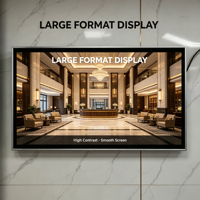 Diskon M8 Silver Frame 43 Inch Poster Digital Jaringan Stasiun Kereta Bawah Tanah Bandara 43" Terminal Layar Dinding Berbasis Android