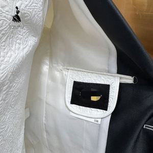 <span class=keywords><strong>Completo</strong></span> da <span class=keywords><strong>Uomo</strong></span> YZ Jacquard 3 Pezzi per Cerimonie e Banchetti, Set Giacca, <span class=keywords><strong>Gilet</strong></span> e Pantaloni - Product Image 5
