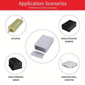 EBM Amplifier Box Extruded Aluminum Alloy Case Custom PCB Powder Coated Extrusion Electronic Power Amplifier <b>Enclosure</b> IP54 - Product Image 2