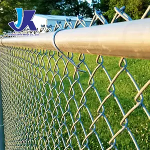 Recinzione a catena con maglia diamantata rivestita in PVC alta 2 metri zincata per uso di filo e cancello in acciaio di sicurezza per azienda avicola e parco