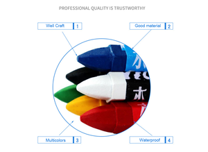 Crayons de cire industriels en gros pour bois et pierre - 12 couleurs, emballage personnalisé pour la peinture et le dessin sur bois/céramique/pierre - Product Image 3