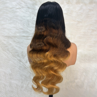 Grosir Wig Rambut Asli Lace Front Transparan HD Virgin 13x4 Tanpa Lem Wig Frontal Hitam Wanita Ukuran Kecil