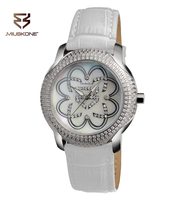 Reloj de Cuarzo SPARKTIME MS22 para Mujer, Acero Inoxidable, Correa de Cuero de Vaca de 18 mm, Cristal Hardlex de 36 mm, Resistente al Agua 50 m, Moda y Negocios