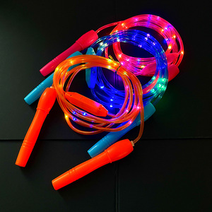 <b>Light</b> Up Jump <b>Rope</b> Led Flashing <b>Rope</b> Colorful Luminous Toy For Kids Unisex Plastic Sports Equipment - Product Image 1
