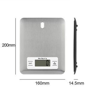 Approvisionnement <span class=keywords><strong>d</strong></span>'usine à bas <span class=keywords><strong>prix</strong></span> plate-forme lisse bonne qualité balance électronique de pesage alimentaire balance de cuisine numérique avec trou à la main - Product Image 4