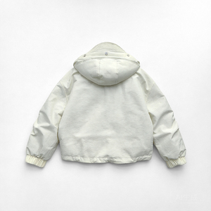 Doudoune courte pour <span class=keywords><strong>femme</strong></span> - 90% duvet de canard blanc, manteau d'hiver chaud, <span class=keywords><strong>parka</strong></span> matelassée élégante à ourlet superposé - Logo personnalisé - Product Image 2