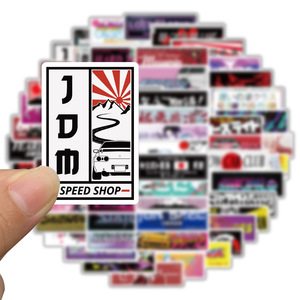 66Pcs Personality Japan <span class=keywords><strong>JDM</strong></span> Graffiti adesivi impermeabili per Laptop Bottle Car moto Racing Car Decal Sticker - Product Image 3