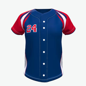 Chaqueta de béisbol sublimada personalizada al por mayor camisa de béisbol sublimada de malla con envío barato - Product Image 6