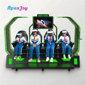 Simulateur VR 4 places, système hydraulique du fabricant de cinéma 7D 5D, réalité virtuelle intérieure, machine VR 5D en métal et fibre de verre, Chine - Product Image 3