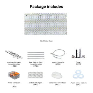 Panneau LED flexible et découpable PERFECT300x600mm haute densité SMD5050/2835 RGBW/RGB/Couleur unique/CCT, rétroéclairage - Product Image 5