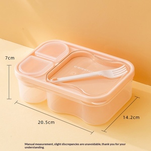 Lonchera Nueva 2026 con Cubiertos, Lonchera para Horno de Microondas, Lonchera Portátil con Compartimentos de Plástico de Grado Alimenticio - Product Image 4