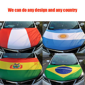 Drapeau de couverture de capot de réservoir de voiture de capot de pays de Palestine avec l'effet d'impression de haute qualité couverture de capot de voiture en tissu élastique de taille personnalisée