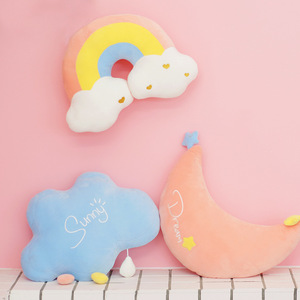 <span class=keywords><strong>Peluche</strong></span> Arc-en-ciel Soleil Lune Nuages Jouet Doux pour Dormir Vente en Gros - Product Image 1