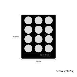 กา<span class=keywords><strong>ร์</strong></span>ดทดสอบหน้า<span class=keywords><strong>จอ</strong></span> FOG รุ่น HZY-075 ขายดี สำหรับ <span class=keywords><strong>iPhone</strong></span> 12-17, ตรวจสอบการซ่อมแซมหลังการซ่อม, ตรวจสอบพิกเซลเสียแบบ OLED 12 สี - Product Image 4