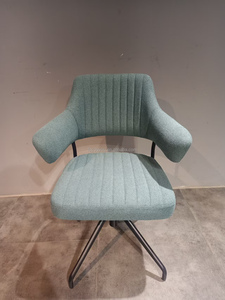 Comfortable Fabric Modern Hotel Conference Meeting Visitor <strong>Chairs</strong> Without Wheels Low Back Swivel Lift <strong>Green</strong> <strong>Office</strong> <strong>Chair</strong> - Product Image 3
