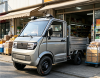 Camionnette électrique compacte de fabrication chinoise, quatre roues motrices, cabine fermée, moteur sans balais, 1000 kg, nouvelle énergie