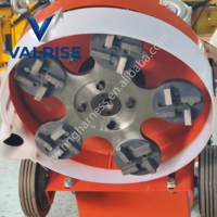 Ponceuse à béton à vitesse variable 350MM/400MM avec aspiration externe 4KW, polisseuse sans poussière pour le traitement de l'époxy, du terrazzo et du marbre