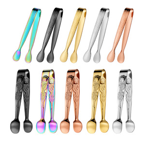 Pince à glaçons en acier inoxydable 304, pince à glaçons en forme de rose, pince alimentaire, pince à glaçons pour boissons, café, sucre, pince pour seau à glaçons, pince à glaçons - Product Image 5