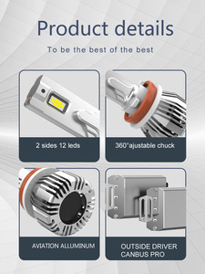 Bán Hot H4 9004 H13 Led Đèn Pha Đôi Chùm ánh sáng Focus xe đèn pha thay thế bóng đèn - Product Image 5