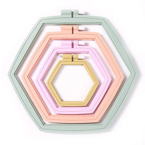 Exagon-broidery, aro de cross, olorful - Product Image 2