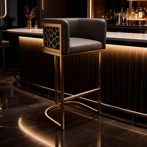 A nido d'ape a forma di U sedia da cucina imbottita in velluto sgabelli da <span class=keywords><strong>Bar</strong></span> in metallo sgabelli oro di alto lusso per la casa Hotel matrimonio - Product Image 1