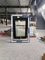 Fenêtre à auvent en alliage d'aluminium sur mesure, double vitrage feuilleté, insonorisation, isolation thermique, extérieur, protection contre les insectes