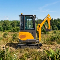 Mini-excavatrice sur chenilles compacte tout-terrain JIAHE 8016 de 1,6 tonne avec moteur Euro 5, boîte de vitesses, pompe et moteur de 10,2 kW, haute puissance de creusement, garantie 1 an
