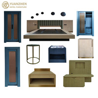 Ensemble de chambre d'hôtel de luxe professionnel 3-5 étoiles, moderne, en chêne, MDF, contreplaqué, bois massif, écologique, durable, robuste, garantie 4 ans