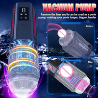 Masturbateur masculin électrique télescopique rotatif à double vibration, étanche, avec pompe à vide pour pénis, pour jouets sexuels pour hommes