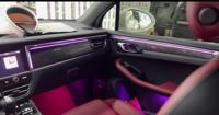 Éclairage d'ambiance OEM style carbone ICarsin pour Porsche Macan – Amélioration et remplacement des garnitures lumineuses LED intérieures