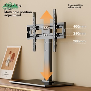 Wayon Modern Adjustable MOLLE Metal <span class=keywords><strong>TV</strong></span> <span class=keywords><strong>Stand</strong></span> dengan Plat Pemasangan Universal untuk <span class=keywords><strong>TV</strong></span> Layar Datar - Product Image 6