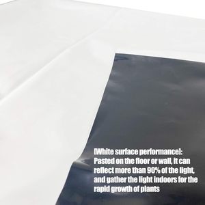 Black And White Panda <b>Film</b> 5.5 Mil Poly <b>Film</b> 10X25Ft Opaque Protective Plastic <b>Film</b> For Packaging - Product Image 5
